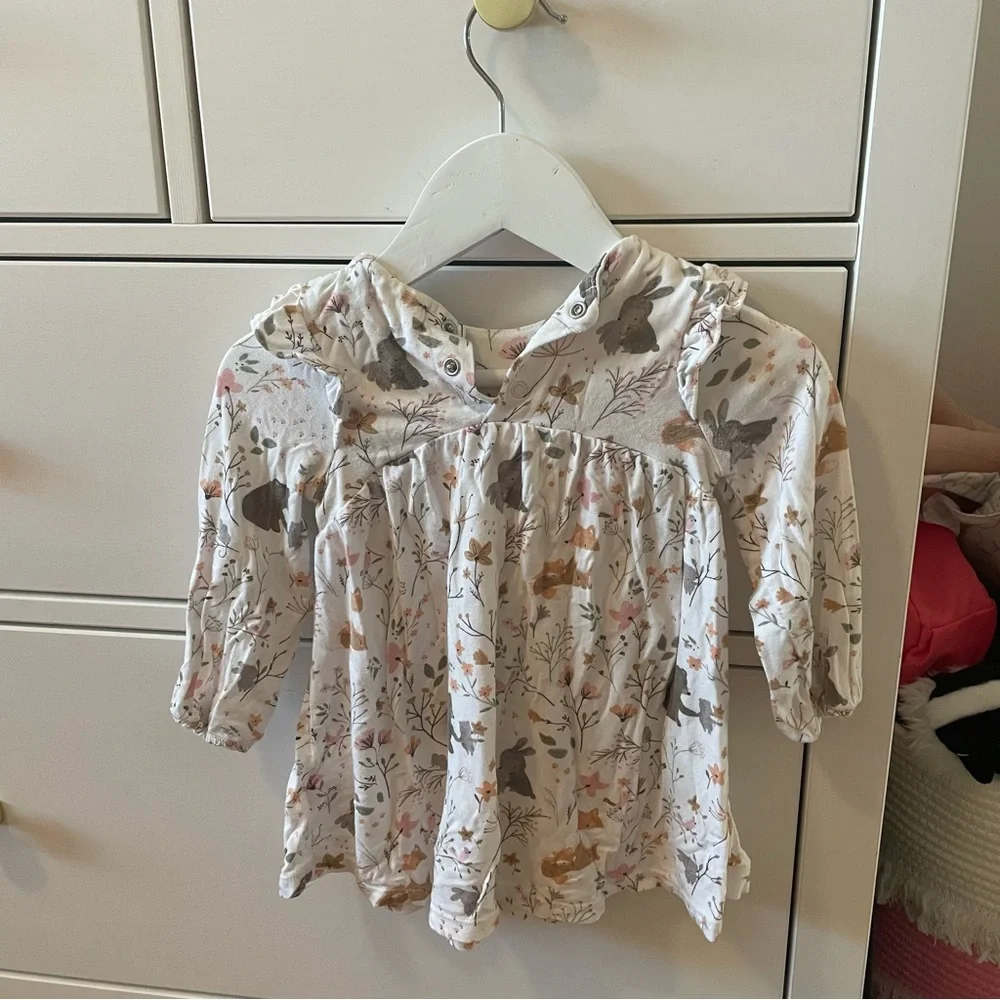 Angel Dear Woodland Critter Dress 6-12 Months